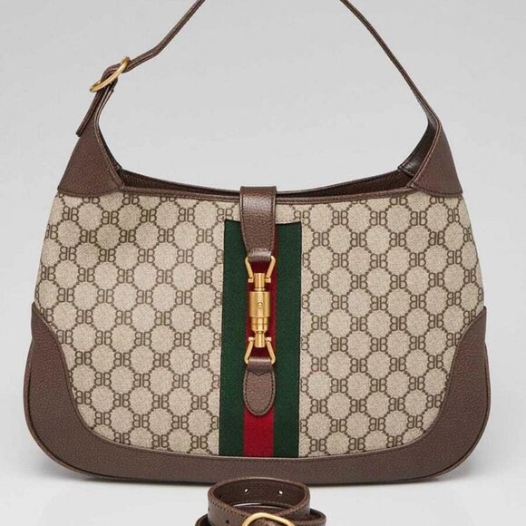 Balenciaga x Gucci Beige/Ebony Coated Canvas/Leather The Hacker Project 1961 ... - Picture 10 of 10